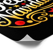 Feliz Navidad Spanish Mexican Christmas Xmas Holid Poster (Hoek)