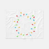 Feliz Navidad Spanish Mexican Christmas Xmas Light Fleece Deken (Voorkant (Horizontaal))