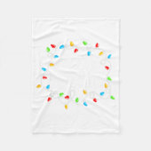 Feliz Navidad Spanish Mexican Christmas Xmas Light Fleece Deken (Voorkant)