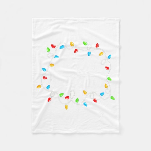 Feliz Navidad Spanish Mexican Christmas Xmas Light Fleece Deken (Voorkant)