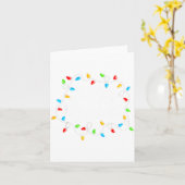 Feliz Navidad Spanish Mexican Christmas Xmas Light Kaart (Gele Bloem)