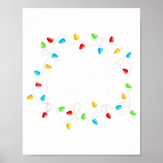 Feliz Navidad Spanish Mexican Christmas Xmas Light Poster (Voorkant)