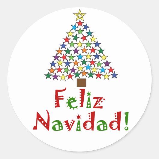 Feliz Navidad Sticker (Voorkant)