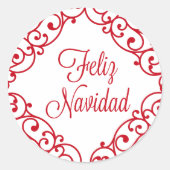Feliz Navidad sticker (Voorkant)