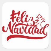 Feliz Navidad Sticker (Voorkant)