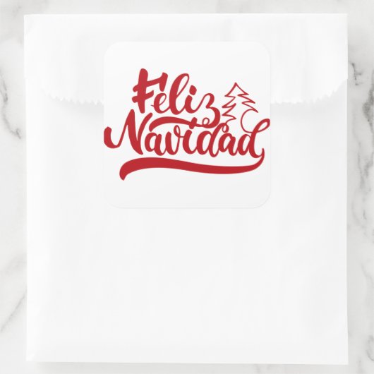 Feliz Navidad Sticker (Tas)