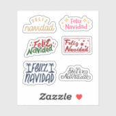 Feliz Navidad Stickers (Vel)