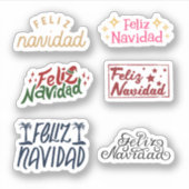 Feliz Navidad Stickers (Voorkant)