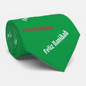 Feliz Navidad-Stropdas voor kerstmis Stropdas (Opgerold)