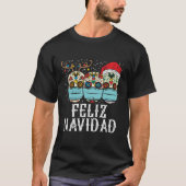 Feliz Navidad Sugar Skull in T-shirt (Voorkant)