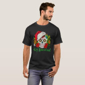 Feliz Navidad Sugar Skull Mexicaanse Kerst T-shirt (Voorkant volledig)