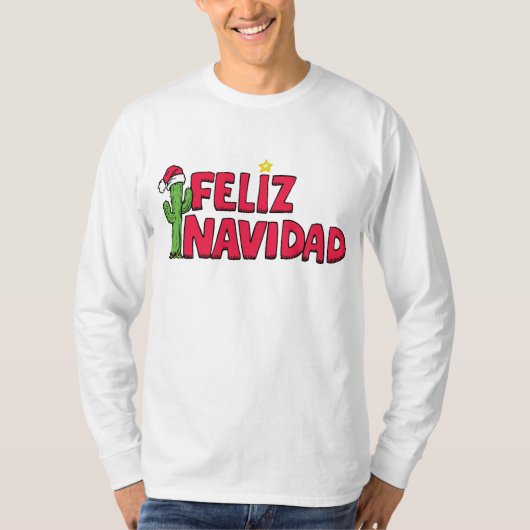 Feliz Navidad Sweatshirt T Shirt (Voorkant)
