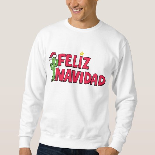 Feliz Navidad Sweatshirt T Shirt (Voorkant)