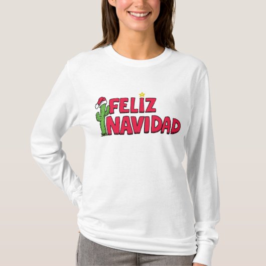 Feliz Navidad Sweatshirt T Shirt (Voorkant)