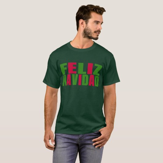 Feliz Navidad T-shirt (Voorkant volledig)