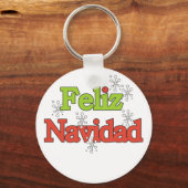 Feliz Navidad T-shirts en cadeautjes Sleutelhanger (Voorkant)