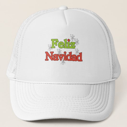 Feliz Navidad T-shirts en cadeautjes Trucker Pet (Voorkant)