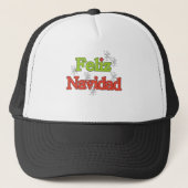 Feliz Navidad T-shirts en cadeautjes Trucker Pet (Voorkant)