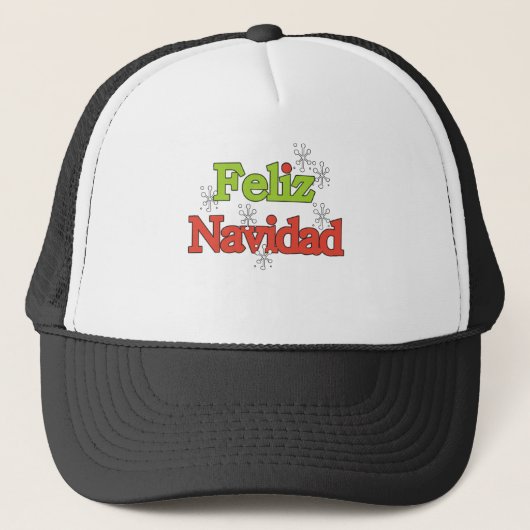 Feliz Navidad T-shirts en cadeautjes Trucker Pet (Voorkant)