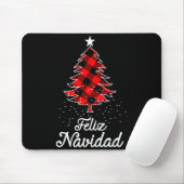 Feliz Navidad T-shirts Familie - Kerstbomen Buff Muismat (Met muis)