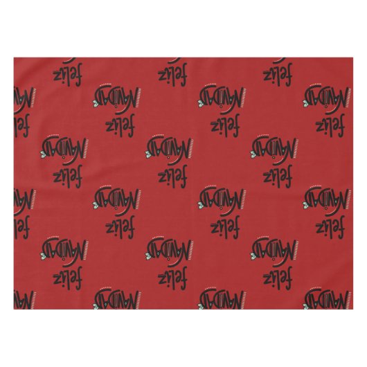 Feliz Navidad Tafelkleed (Voorkant (Horizontaal))