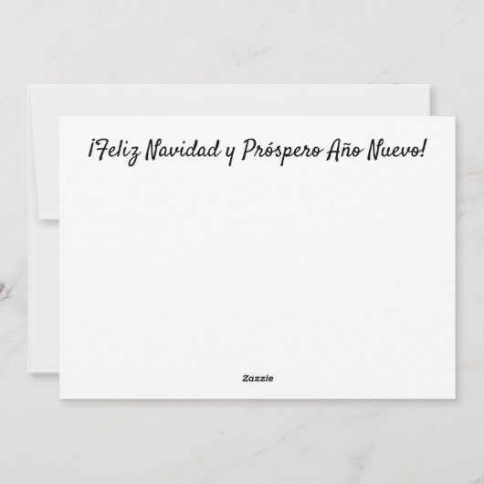 Feliz Navidad - Tarjeta DE felicitación DE Navidad Feestdagenkaart (Achterkant)