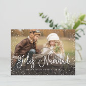 Feliz Navidad | Tarjeta DE Navidad Feestdagenkaart (Staand voorkant)