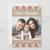 Feliz Navidad | Tarjeta DE Navidad Feestdagenkaart (Voorkant)