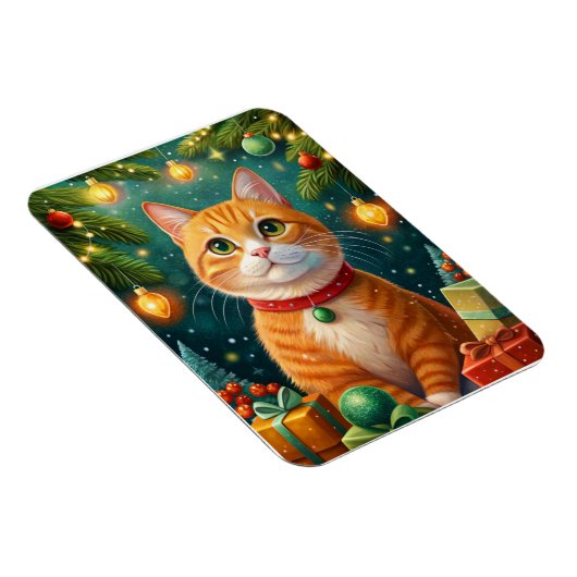 Feliz navidad te desea mi gato naranja magneet (Rechterzijde)