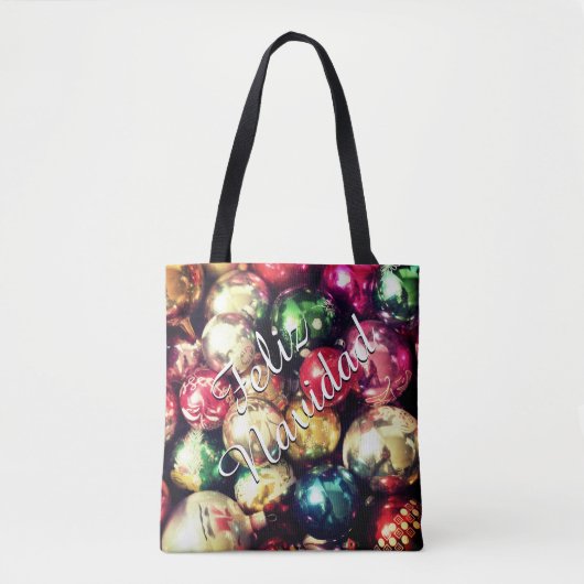 "Feliz Navidad" Tote Bag (Voorkant)