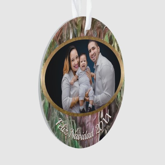 Feliz Navidad Tree of Tule OAX1 Ornament (voorkant)