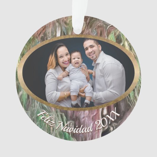 Feliz Navidad Tree of Tule OAX1 Ornament (voorkant)