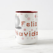 Feliz Navidad Tweekleurige Koffiemok (Center)