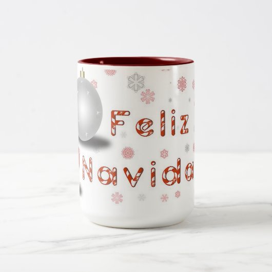 Feliz Navidad Tweekleurige Koffiemok (Center)