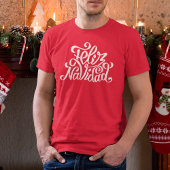 Feliz Navidad Typografie | FEESTDAGEN Tri-Blend Shirt
