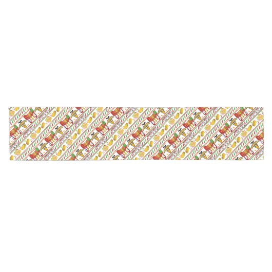 Feliz Navidad Ugly Sweater Christmas Korte Tafelloper (Horizontaal)