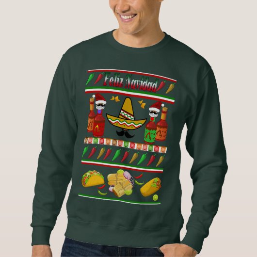 Feliz Navidad Ugly Sweater Pattern (Voorkant)