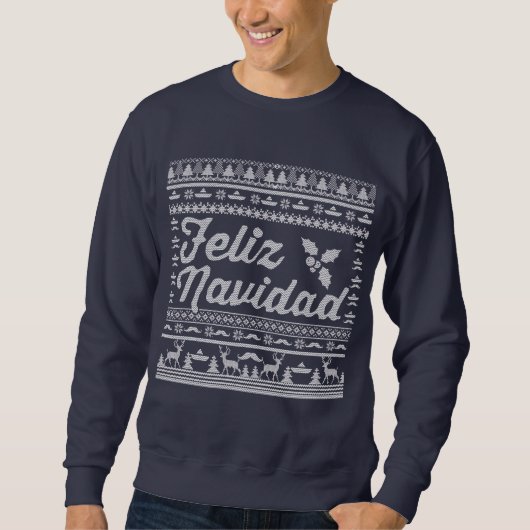 Feliz Navidad Ugly Sweater. Trui (Voorkant)