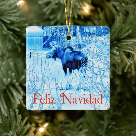 Feliz Navidad - Urban Moose Keramisch Ornament (Boom)