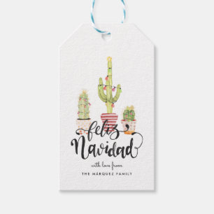 Feliz Navidad   Vakantie cadeau Labels Cadeaulabel