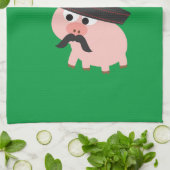 Feliz Navidad. Varkens Theedoek (Gevouwen)