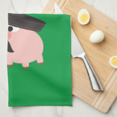 Feliz Navidad. Varkens Theedoek (Quarter Fold)