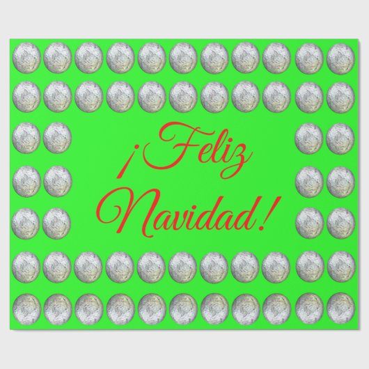 Feliz Navidad. Verpakkingspapier Cadeaupapier (Vlak)