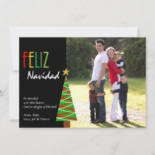 Feliz Navidad Vistoso - de Spaanse Foto van Feestdagenkaart