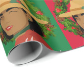 Feliz Navidad Vrolijk Kerst Wrapping Papier (Rol Hoek)