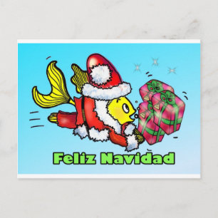 Feliz Navidad, Vrolijk kerstfeest in het Spaans gr Feestdagenkaart