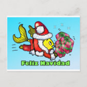 Feliz Navidad, Vrolijk kerstfeest in het Spaans gr Feestdagenkaart (Voorkant)