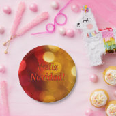 Feliz Navidad. Vrolijk kerstfeest in het Spaans Papieren Bordje (Feest)