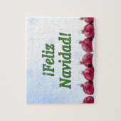Feliz Navidad. Vrolijk kerstfeest in Spaanse gf Legpuzzel (Verticaal)