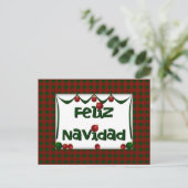 Feliz Navidad - Vrolijke Kerstmis - Briefkaart (Staand voorkant)